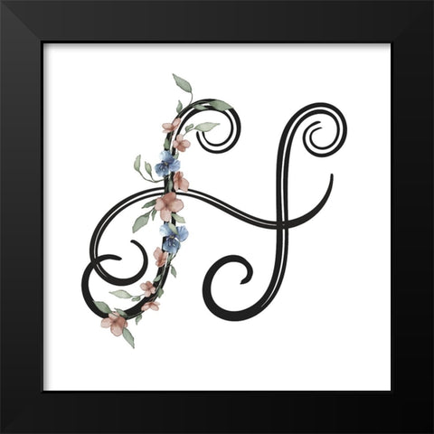 H Black Modern Wood Framed Art Print by LightBoxJournal