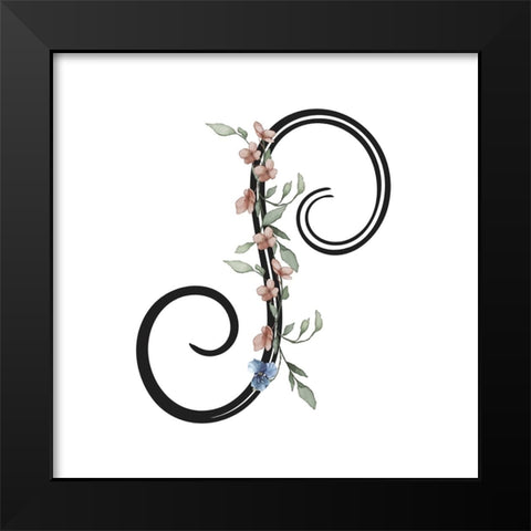 P Black Modern Wood Framed Art Print by LightBoxJournal