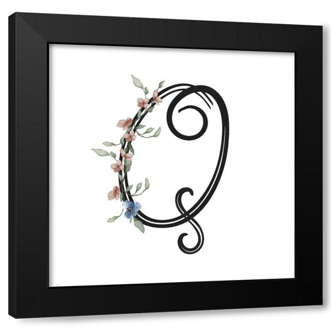 Q Black Modern Wood Framed Art Print by LightBoxJournal