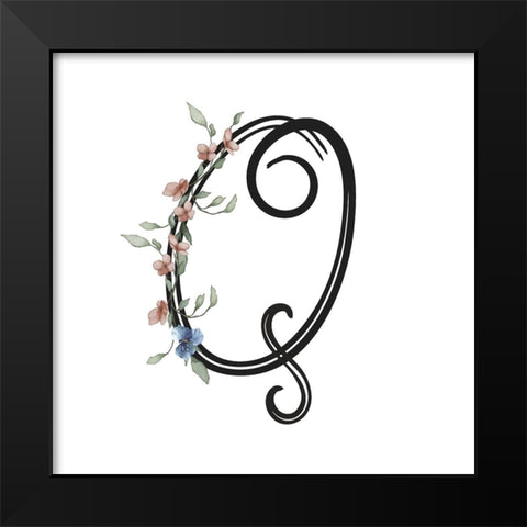 Q Black Modern Wood Framed Art Print by LightBoxJournal