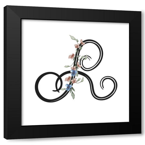 R Black Modern Wood Framed Art Print with Double Matting by LightBoxJournal