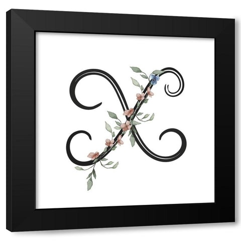 X Black Modern Wood Framed Art Print by LightBoxJournal