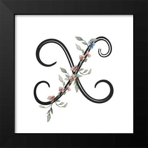 X Black Modern Wood Framed Art Print by LightBoxJournal