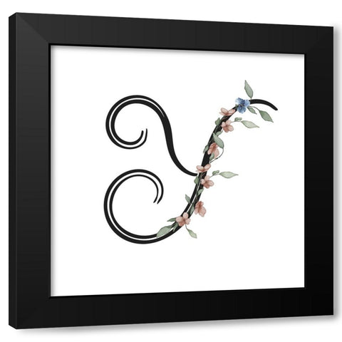 Y Black Modern Wood Framed Art Print with Double Matting by LightBoxJournal