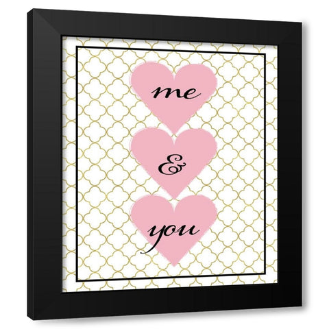 Love you 02 Black Modern Wood Framed Art Print with Double Matting by LightBoxJournal