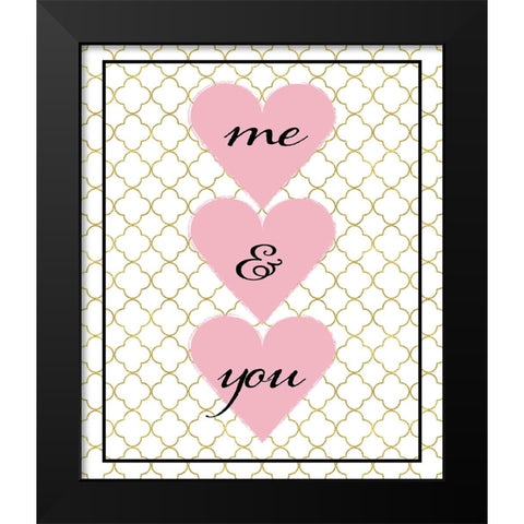 Love you 02 Black Modern Wood Framed Art Print by LightBoxJournal