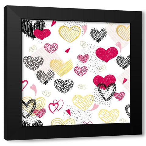 Love you 07 Black Modern Wood Framed Art Print with Double Matting by LightBoxJournal