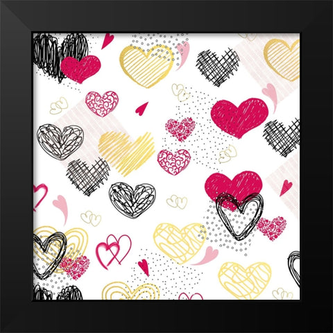 Love you 07 Black Modern Wood Framed Art Print by LightBoxJournal