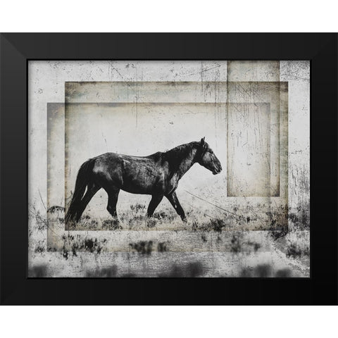 Wild Horses of the Great Basin 05 Black Modern Wood Framed Art Print by LightBoxJournal