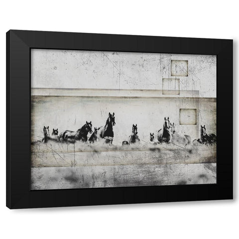 Wild Horses of the Great Basin 08 Black Modern Wood Framed Art Print with Double Matting by LightBoxJournal