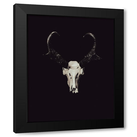 The Rustic Antler 05 Black Modern Wood Framed Art Print with Double Matting by LightBoxJournal