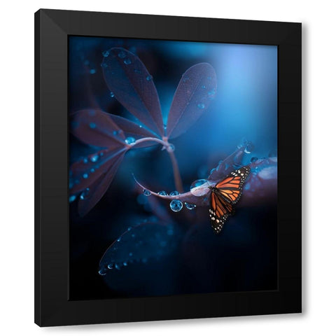 Other Worlds Black Modern Wood Framed Art Print by Love Grams