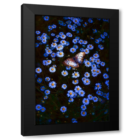 Depth Effect Black Modern Wood Framed Art Print with Double Matting by Love Grams