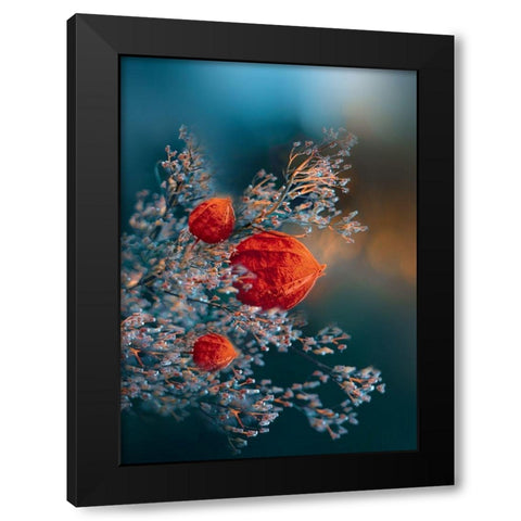 The Trio Black Modern Wood Framed Art Print by Love Grams