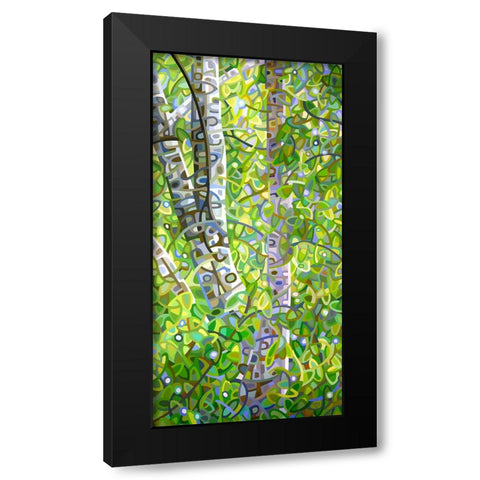 Hide And Seek Black Modern Wood Framed Art Print by Budan, Mandy