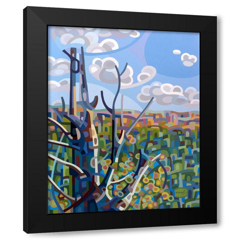 Hockley Valley Black Modern Wood Framed Art Print with Double Matting by Budan, Mandy