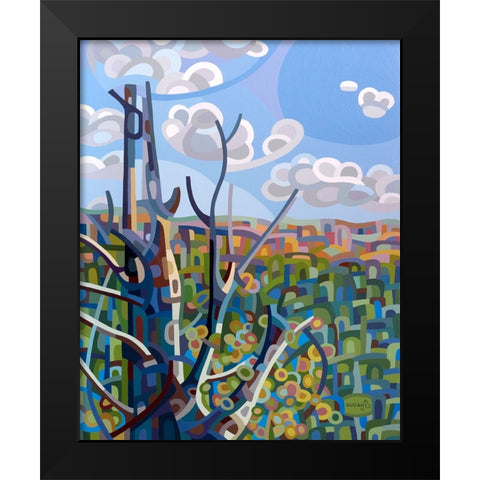 Hockley Valley Black Modern Wood Framed Art Print by Budan, Mandy