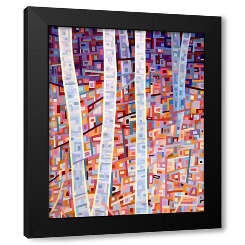Incandescence Black Modern Wood Framed Art Print by Budan, Mandy