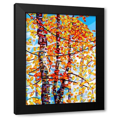 Panoply Black Modern Wood Framed Art Print by Budan, Mandy