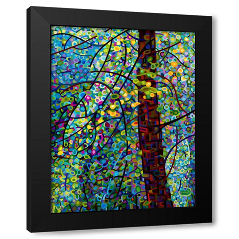 Pine Sprites Black Modern Wood Framed Art Print with Double Matting by Budan, Mandy