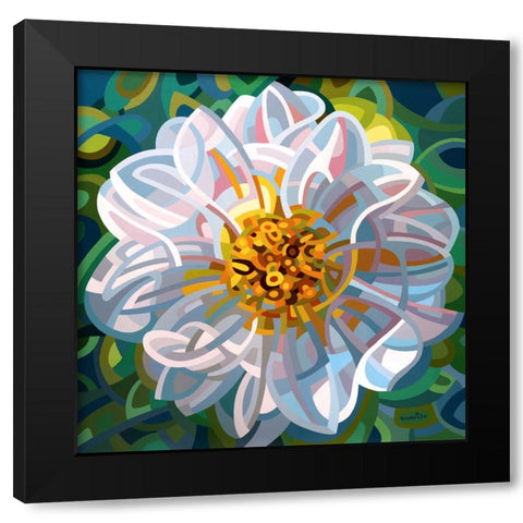 Solitaire Black Modern Wood Framed Art Print by Budan, Mandy