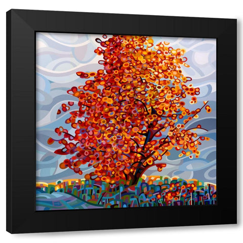 Stormlight Black Modern Wood Framed Art Print by Budan, Mandy