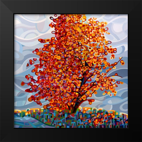 Stormlight Black Modern Wood Framed Art Print by Budan, Mandy