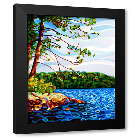 View From Mazengah Black Modern Wood Framed Art Print with Double Matting by Budan, Mandy