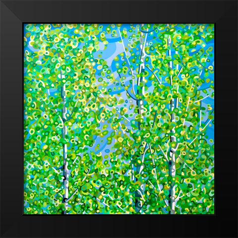 Among Friends Black Modern Wood Framed Art Print by Budan, Mandy
