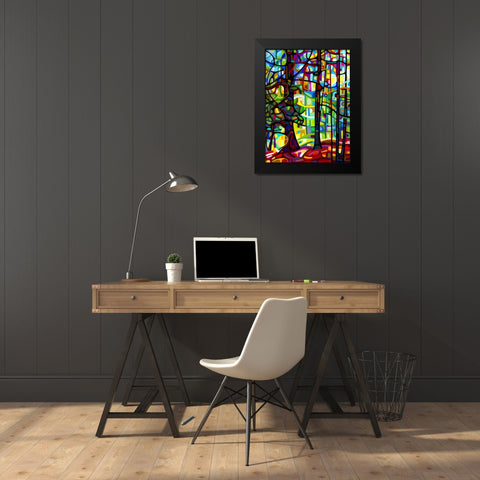 After the Rain Black Modern Wood Framed Art Print by Budan, Mandy