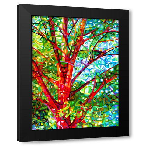 Summer Medley Black Modern Wood Framed Art Print with Double Matting by Budan, Mandy