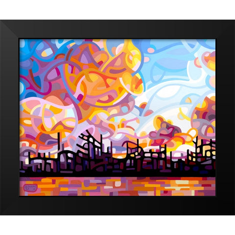 Last Call Black Modern Wood Framed Art Print by Budan, Mandy
