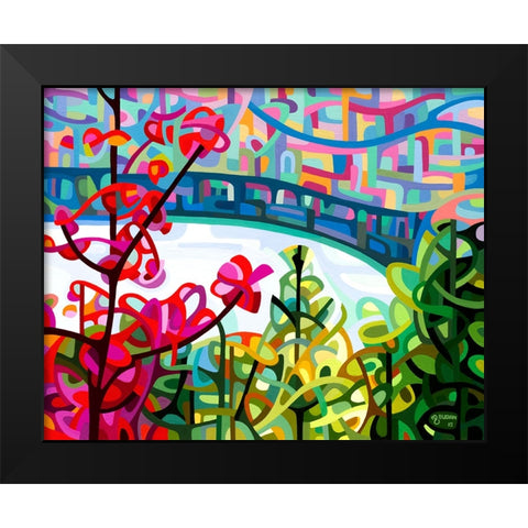Salmon Ridge Black Modern Wood Framed Art Print by Budan, Mandy
