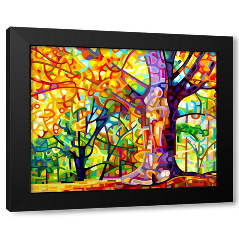 One Fine Day Black Modern Wood Framed Art Print by Budan, Mandy