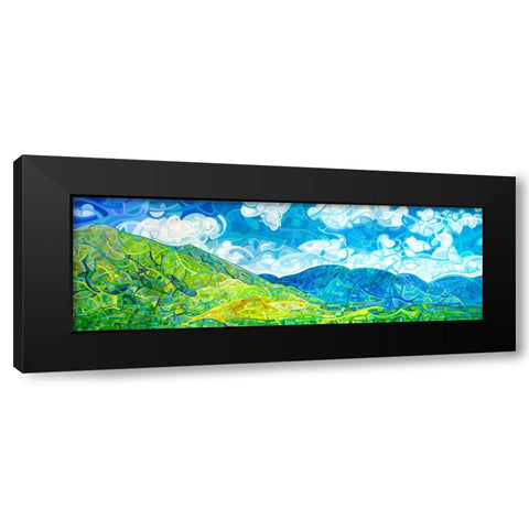 Emerald Moments Black Modern Wood Framed Art Print by Budan, Mandy