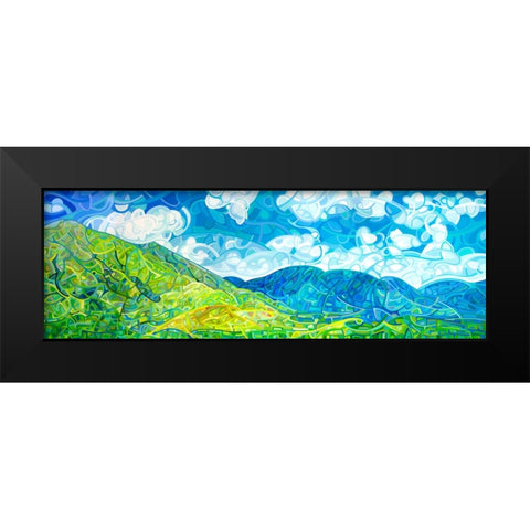 Emerald Moments Black Modern Wood Framed Art Print by Budan, Mandy