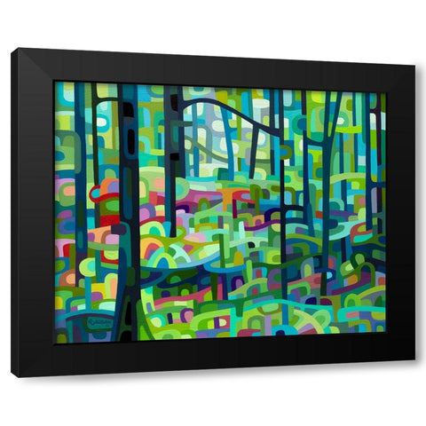 Celadon Morning Black Modern Wood Framed Art Print with Double Matting by Budan, Mandy