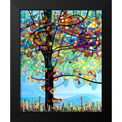 Along The River Black Modern Wood Framed Art Print by Budan, Mandy