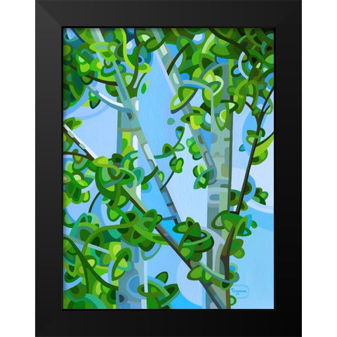 Birch Light Black Modern Wood Framed Art Print by Budan, Mandy