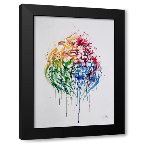 A Portrait Of Hong Kong Black Modern Wood Framed Art Print by Allante, Marc