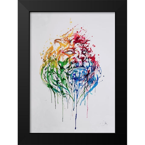 A Portrait Of Hong Kong Black Modern Wood Framed Art Print by Allante, Marc