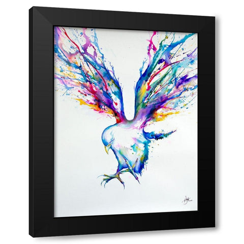 Achilles Black Modern Wood Framed Art Print by Allante, Marc