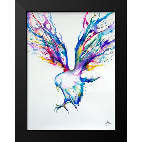 Achilles Black Modern Wood Framed Art Print by Allante, Marc