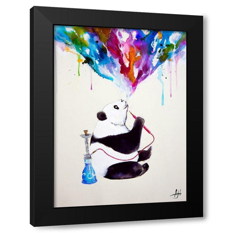 Chai Black Modern Wood Framed Art Print with Double Matting by Allante, Marc