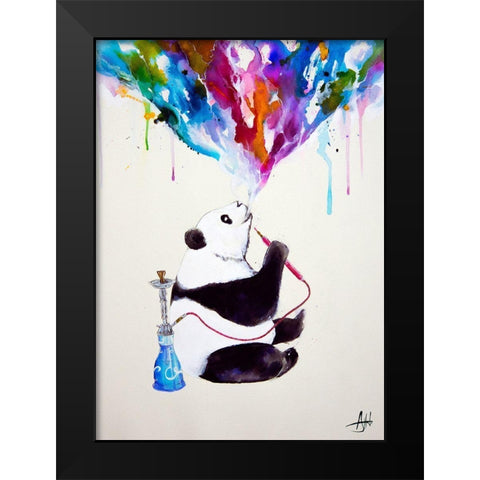 Chai Black Modern Wood Framed Art Print by Allante, Marc