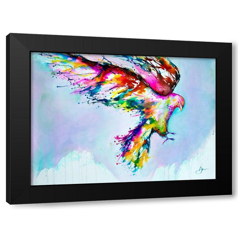 Faust Black Modern Wood Framed Art Print by Allante, Marc