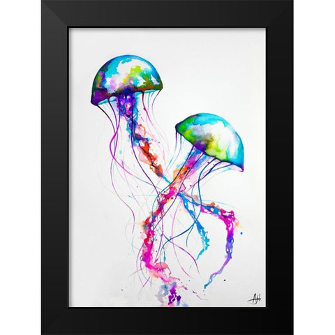 Narasumas Black Modern Wood Framed Art Print by Allante, Marc