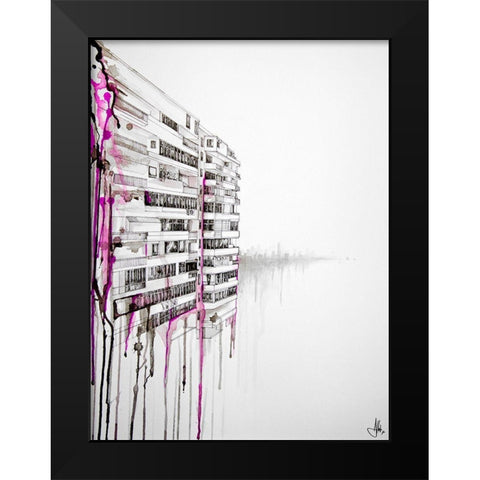 Rendition Black Modern Wood Framed Art Print by Allante, Marc