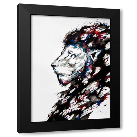Repose Black Modern Wood Framed Art Print by Allante, Marc