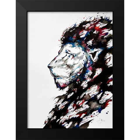 Repose Black Modern Wood Framed Art Print by Allante, Marc